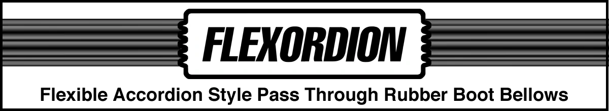 Flexordion Flexible Accordion Style Pass Through Rubber boot Bellows