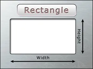 Measure rectangle opening
